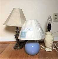 Bedside Lamps - Lot of 3