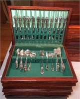 Gorham Silverplate Flatware in Chest