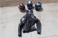 Motorcycle helmets & jacket