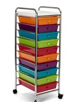 Seville Classics 10-Drawer Tray Cart
