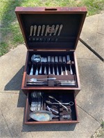 Vintage flatware & Chest