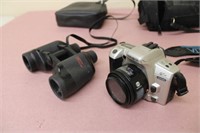 35mm Camera & Binoculars