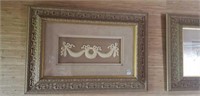 Framed decor shadowbox picture,  similar to lot
