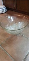 Punch Bowl and 12 cups 14"