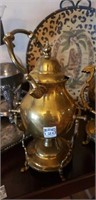 Brass coffee/tea server matches lot 121 
12" tall
