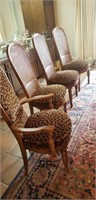 8 dining chairs 6 w rattan backrest
 2 armchairs