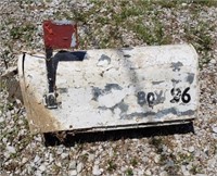 Galvanized rural route mailbox