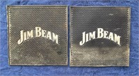TWO JIM BEAM BAR MATS