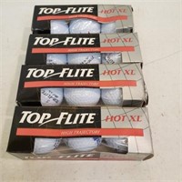 12 New Top-Flite Hot XL golf balls