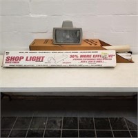 New in box Shop Light, used single fluorescent ...