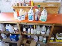 Misc. cleaning supplies/chemicals (most partial co