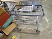 Metal laundry cart