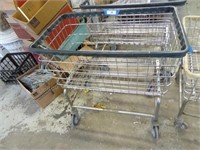 Metal laundry cart