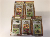 5-mini Dinosaur Puzzles with keychains