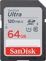 New SanDisk 64GB Ultra SDXC UHS-I Memory Card
