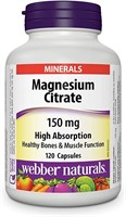 Webber Naturals magnesium Citrate Capsules