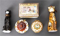 Cartier and Limoges Assorted Trinket Boxes, 5