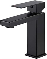 New SNAN Single Handle Bathroom Faucet, Black