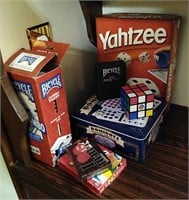 Game Lot - Uno, Cards, Rubik's Cube, Yahtzee plus