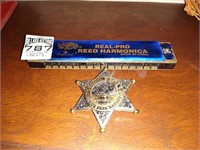 Imperial Real Pro Harmonica & Yellowstone Badge