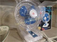 mini 6" deluxe desk fan new in box 2 speed