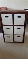 Cubby cabinet w baskets
44" t x 30.5w x 15.25"d