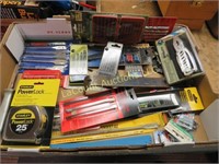 tool lot drill bits stanley tape measure more