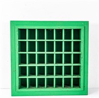 Bright Green Wall Mounted Cubby