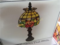 mini stained glass tiffany style lamp