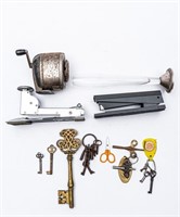 Vintage Keys, Weighted Sterling Vase, & More