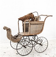 Victorian Photographer's Baby Buggy Fancy Carriage