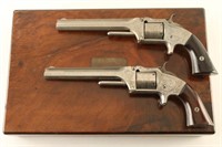 Cased Pair of Engraved Smith & Wesson No. 2