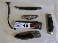 (5) Various Pocket Knives