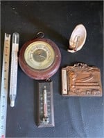 Vintage Barometer & Thermometers