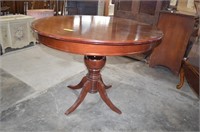 Wood Pedestal Table 42"