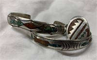 Signed Old Pawn Navajo Sterling - W. Nezzie, J.D.