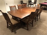 9 Piece Contemporary Clawfoot Extension Table