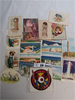 Various Post Cards and Decal