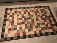 Checkered Pattern Rug