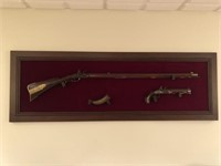 Flint Lock Pistol, Muzzleloader, and Rifle