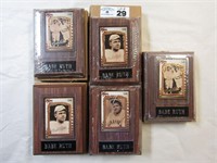 (5) Babe Ruth Plaques