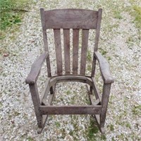 Vintage wood rocking chair - no seat