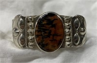 Sterling Silver Native American Cuff Bracelet -