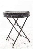 Round Metal Outdoor Patio Folding Cafe Table