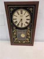 Elgin Regulator Quartz Clock, 25" X 15"