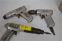 Three Pneumatic  ARO Drills