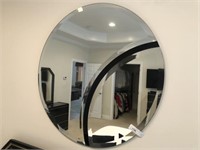 Mid Century Style Round Mirror