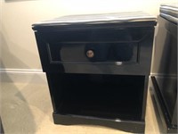 Contemporary Black Single Drawer End Table