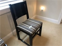 Black Lacquer Finished Side Chair