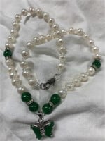 Jade & Freshwater Pearl Necklace